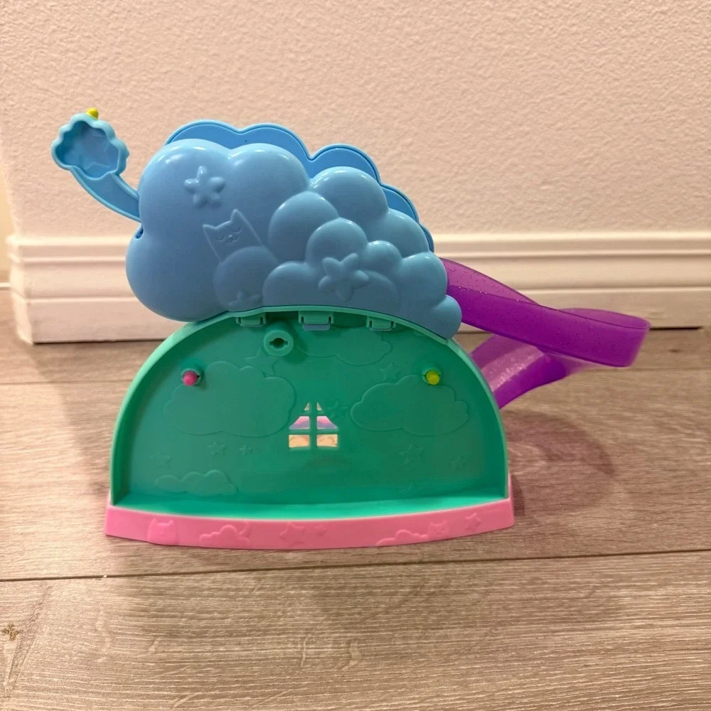 Gabby's Dollhouse, Kitty Care Ear Purrfect Playroom Pink Purple Kids Playset OS